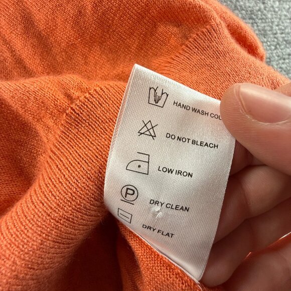 Sid Mashburn Orange V-Neck Sweater - Picture 11 of 14
